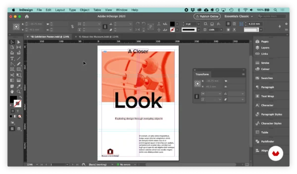 Adobe InDesign Training I.T Support (1 Hour)